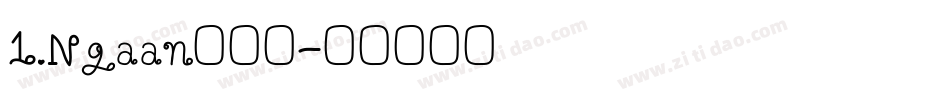1.Ngaan转换器字体转换