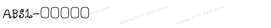ABS1字体转换