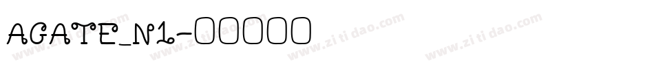 AGATE_N1字体转换