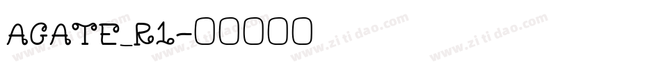 AGATE_R1字体转换