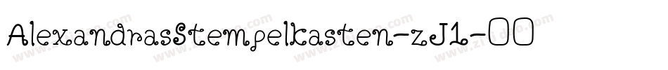 AlexandrasStempelkasten-zJ1字体转换