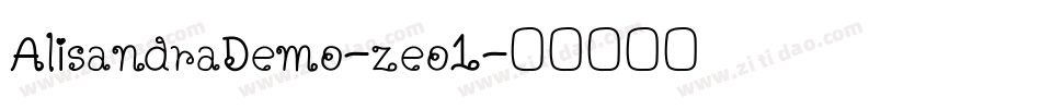 AlisandraDemo-zeo1字体转换