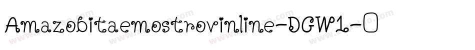 Amazobitaemostrovinline-DGW1字体转换