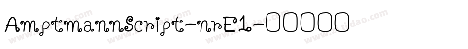 AmptmannScript-nrE1字体转换