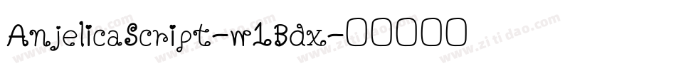 AnjelicaScript-w1Bdx字体转换