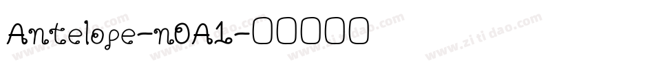 Antelope-nOA1字体转换