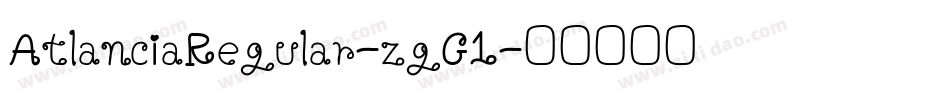 AtlanciaRegular-zgG1字体转换