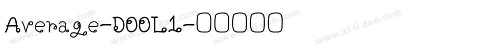 Average-DOOL1字体转换