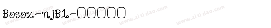 Bosox-njB1字体转换