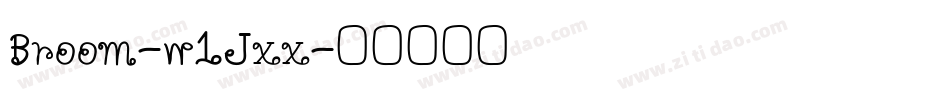 Broom-w1Jxx字体转换