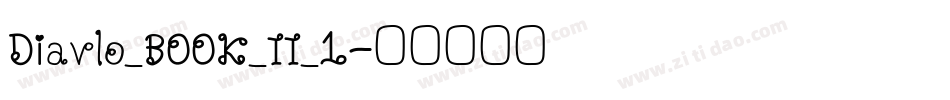 Diavlo_BOOK_II_1字体转换