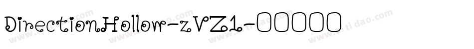 DirectionHollow-zVZ1字体转换