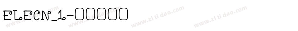 ELECN_1字体转换