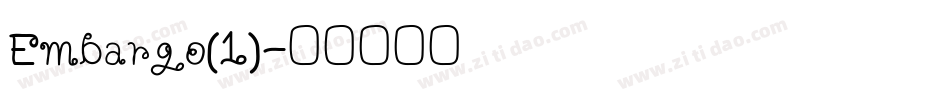 Embargo(1)字体转换