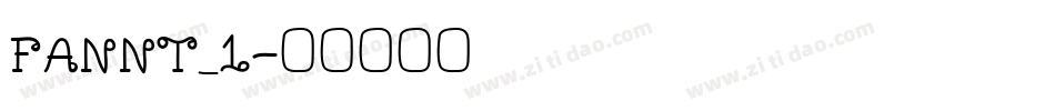 FANNT_1字体转换
