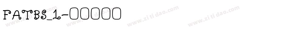 FATBS_1字体转换