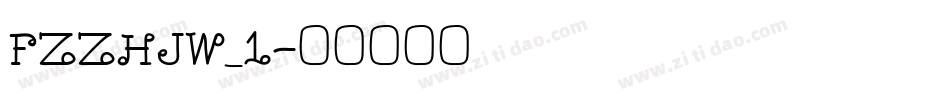 FZZHJW_1字体转换