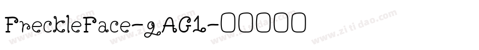 FreckleFace-gAG1字体转换