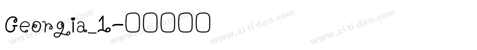 Georgia_1字体转换
