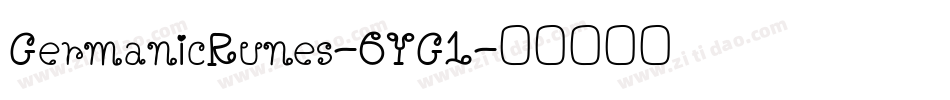 GermanicRunes-6YG1字体转换