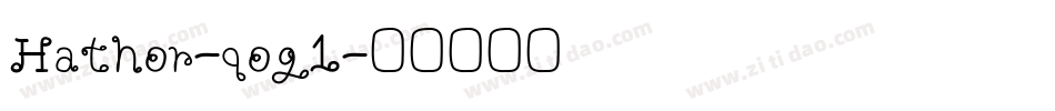 Hathor-qog1字体转换