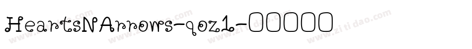 HeartsNArrows-qoz1字体转换