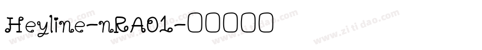 Heyline-nRAO1字体转换