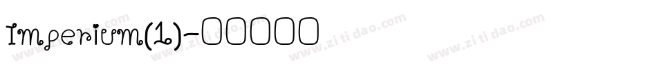 Imperium(1)字体转换
