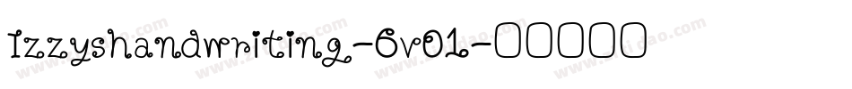Izzyshandwriting-6vO1字体转换
