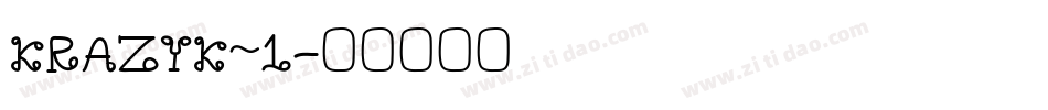 KRAZYK~1字体转换