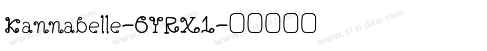 Kannabelle-6YRX1字体转换