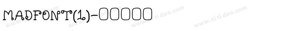 MADFONT(1)字体转换