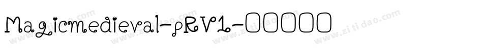 Magicmedieval-pRV1字体转换