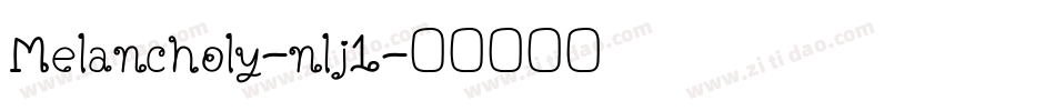 Melancholy-nlj1字体转换