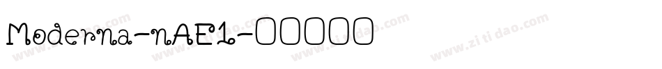 Moderna-nAE1字体转换