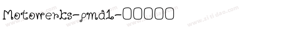 Motowerks-pmd1字体转换