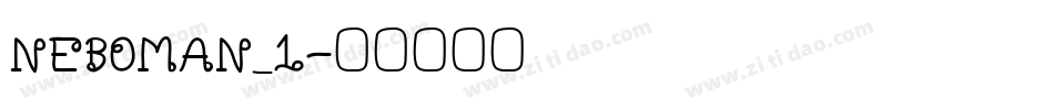 NEBOMAN_1字体转换