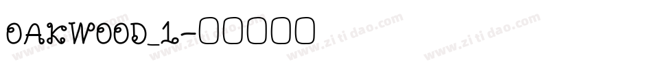 OAKWOOD_1字体转换