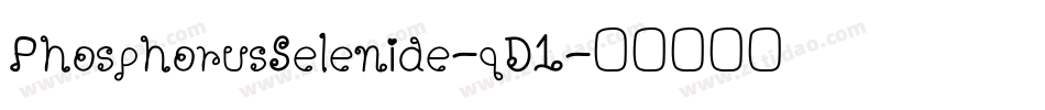 PhosphorusSelenide-qD1字体转换