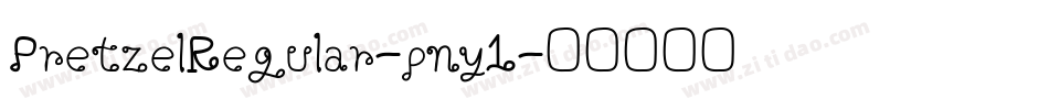 PretzelRegular-pny1字体转换