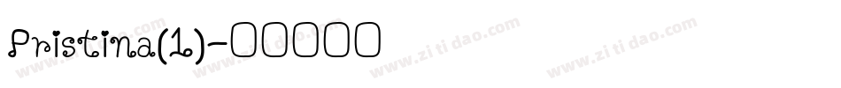Pristina(1)字体转换