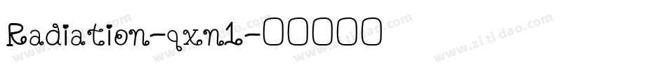 Radiation-qxn1字体转换