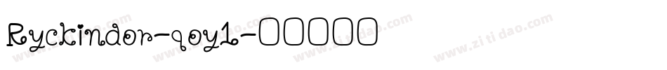 Ryckindor-qoy1字体转换