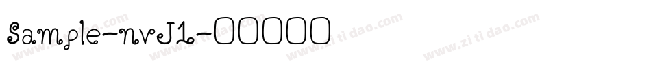 Sample-nvJ1字体转换