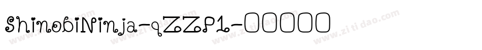 ShinobiNinja-qZZP1字体转换