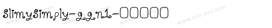 SlimySimply-ggn1字体转换