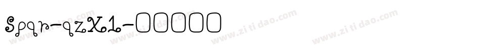 Spqr-qzX1字体转换