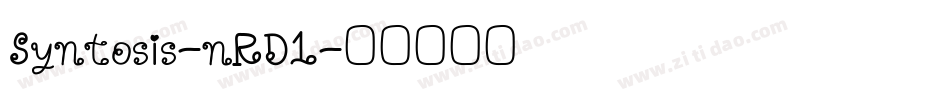 Syntosis-nRD1字体转换