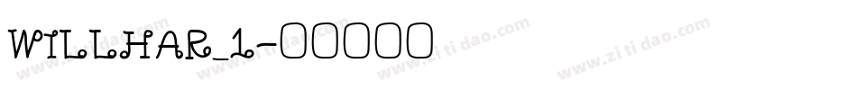 WILLHAR_1字体转换