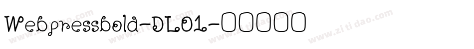 Webpressbold-DLO1字体转换